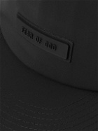 FEAR OF GOD ESSENTIALS - Logo-Appliquéd Shell Baseball Cap - Black