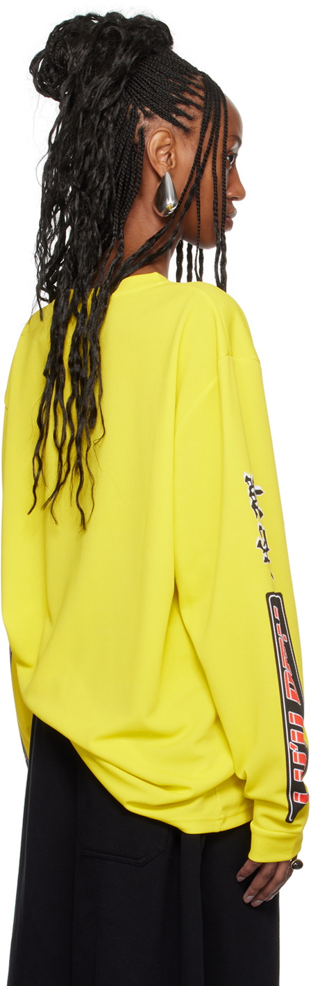LU'U DAN Yellow Oversized Long Sleeve T-Shirt