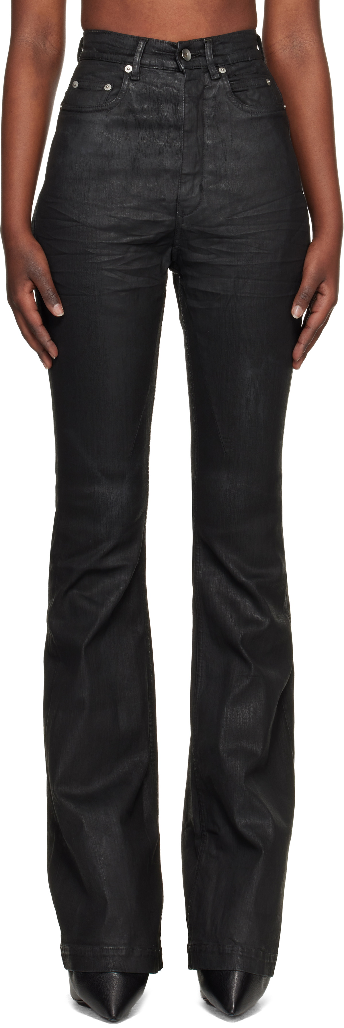 Rick Owens DRKSHDW Black Temple Bolan Bootcut Jeans
