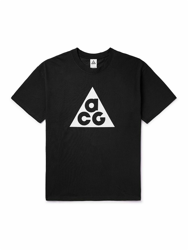 Photo: Nike - NRG ACG Logo-Print Jersey T-Shirt - Black