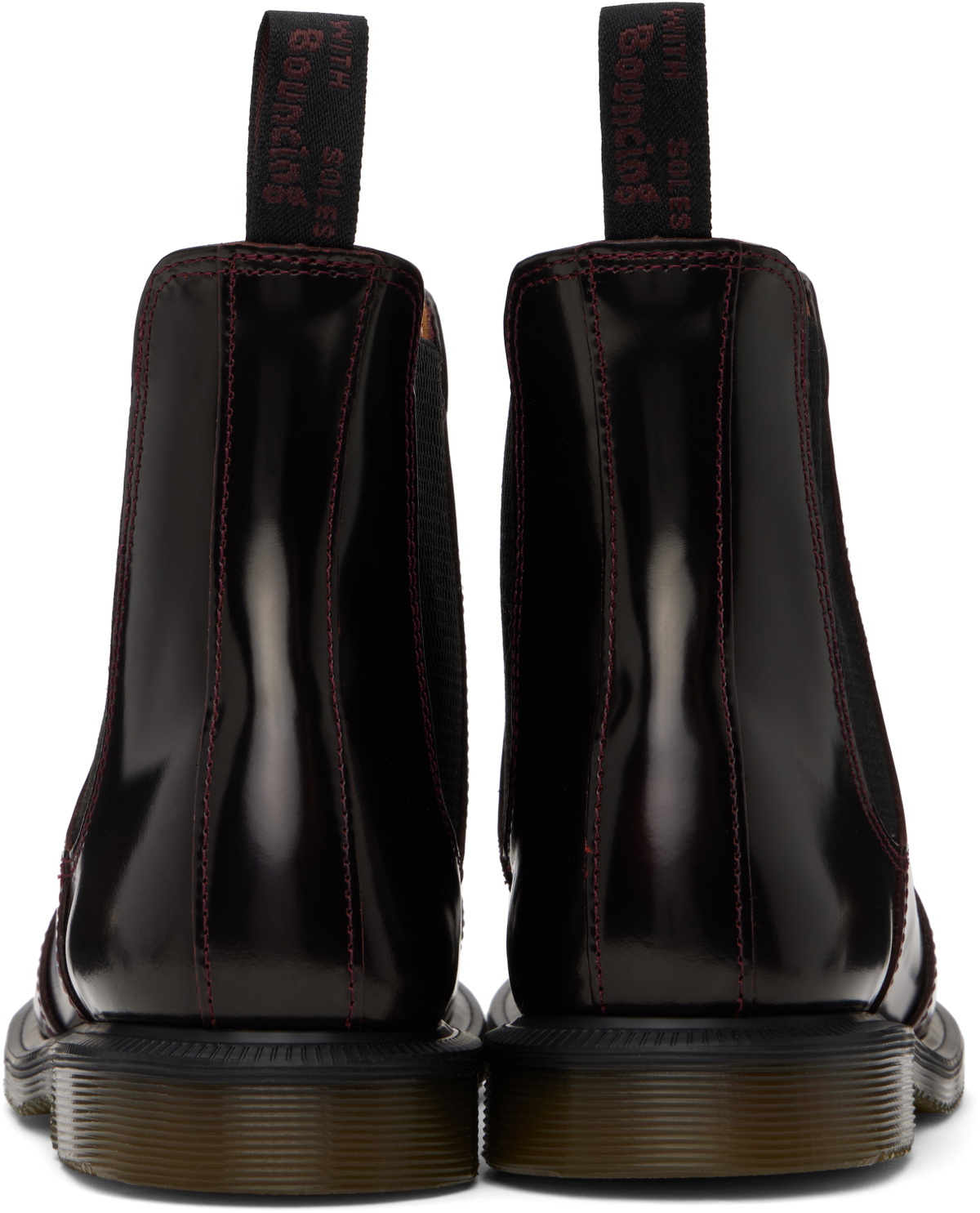 Dr. Martens Burgundy Flora Arcadia Chelsea Boots