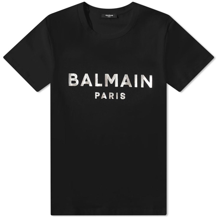 Photo: Balmain Paris Foil Logo Tee