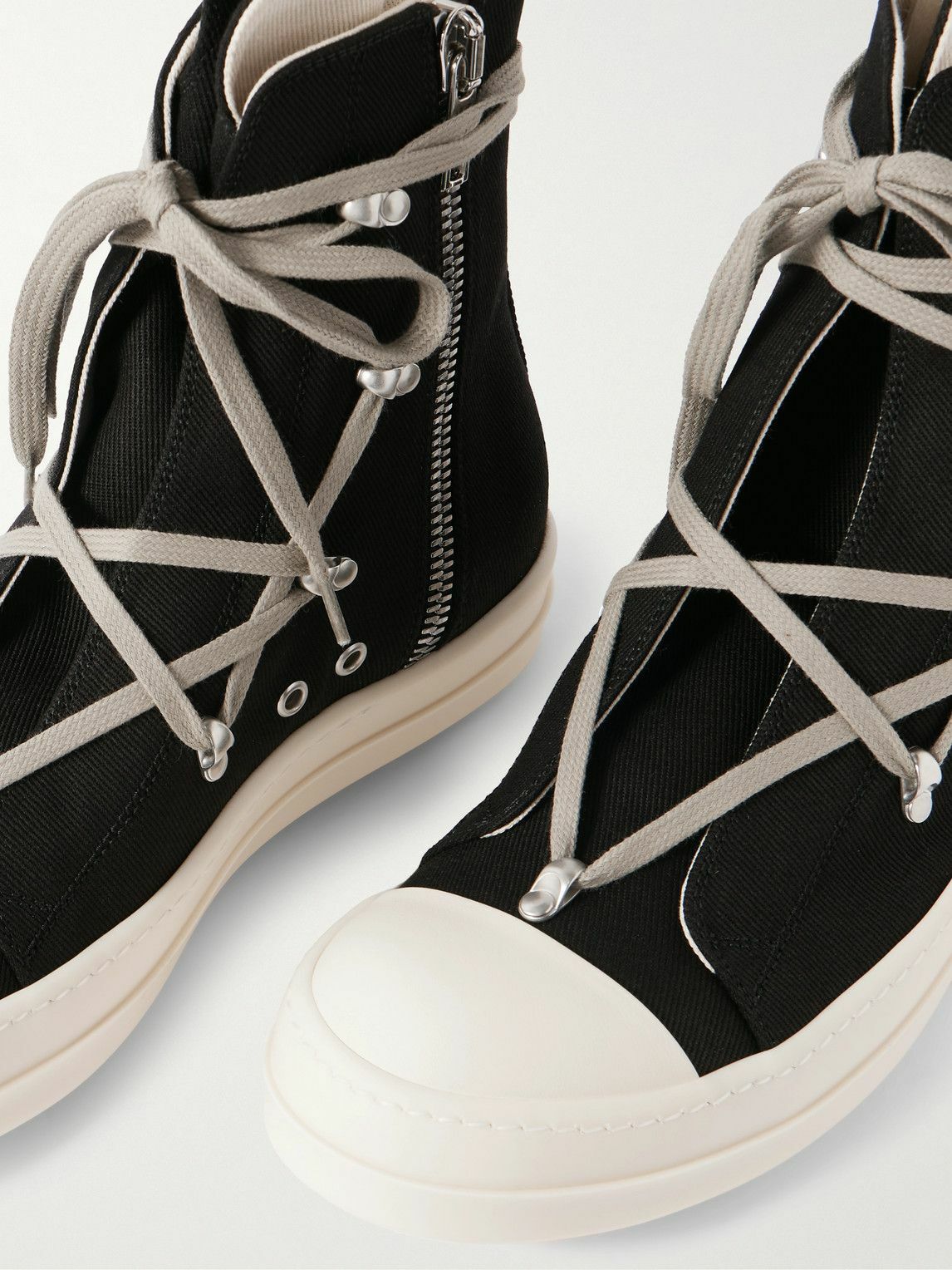 DRKSHDW by Rick Owens - Hexa Denim Sneakers - Black Rick