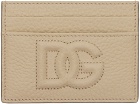 Dolce&Gabbana Beige 'DG' Logo Card Holder
