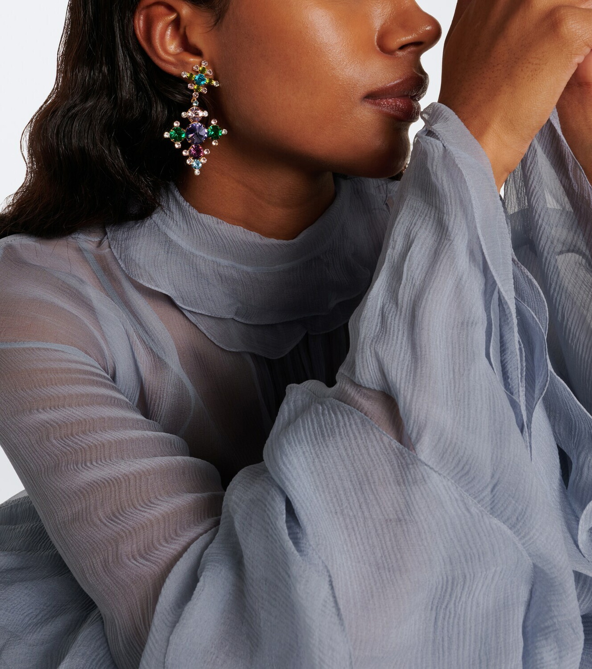 Jennifer Behr Jovanny embellished gold-plated earrings