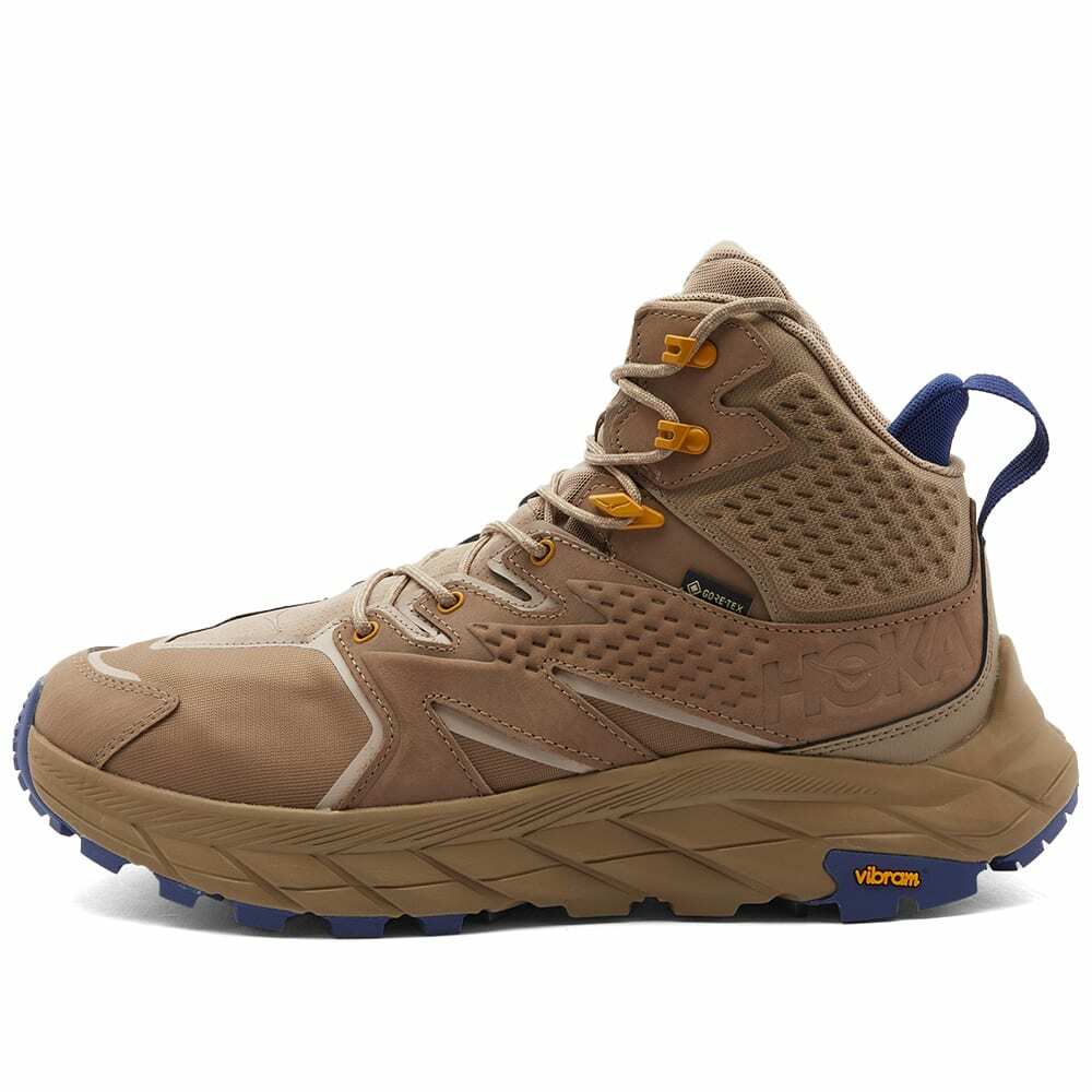 Hoka One One Men's Anacapa Mid GTX Sneakers in Dune/Elmwood Hoka One One