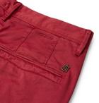 Incotex - Slim-Fit Stretch-Cotton Twill Trousers - Men - Red