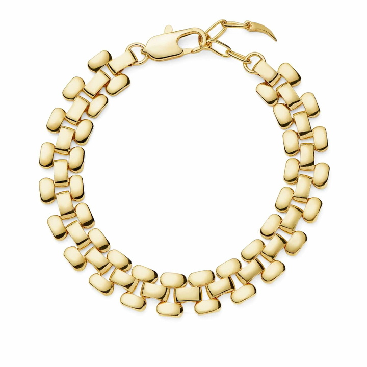 Photo: Missoma Women's Timepiece Wide Chain Bracelet in Gold