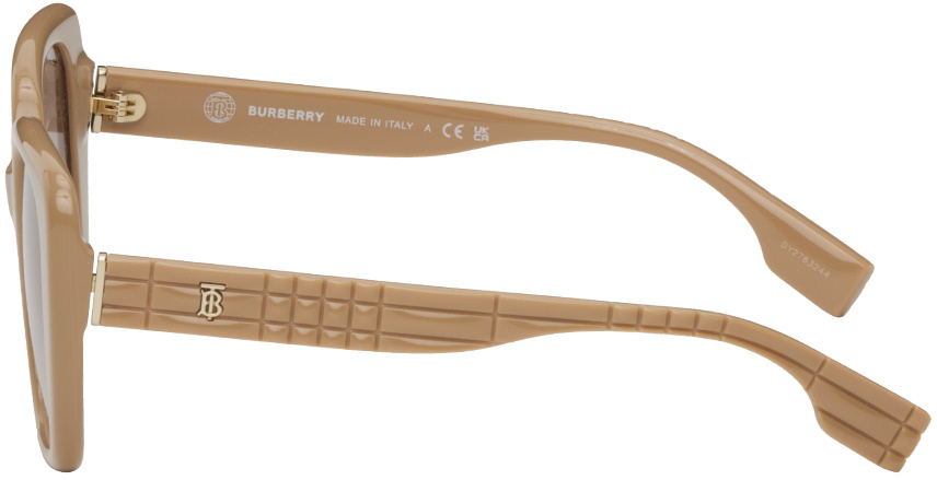 Burberry Tan Square Sunglasses Burberry Tan Oversized Square Sunglasses Burberry main image 2