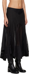 OUR LEGACY Black Petti Midi Skirt