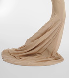 Entire Studios Open-back asymmetric silk gown