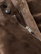 Zegna - Suede Blouson Jacket - Brown