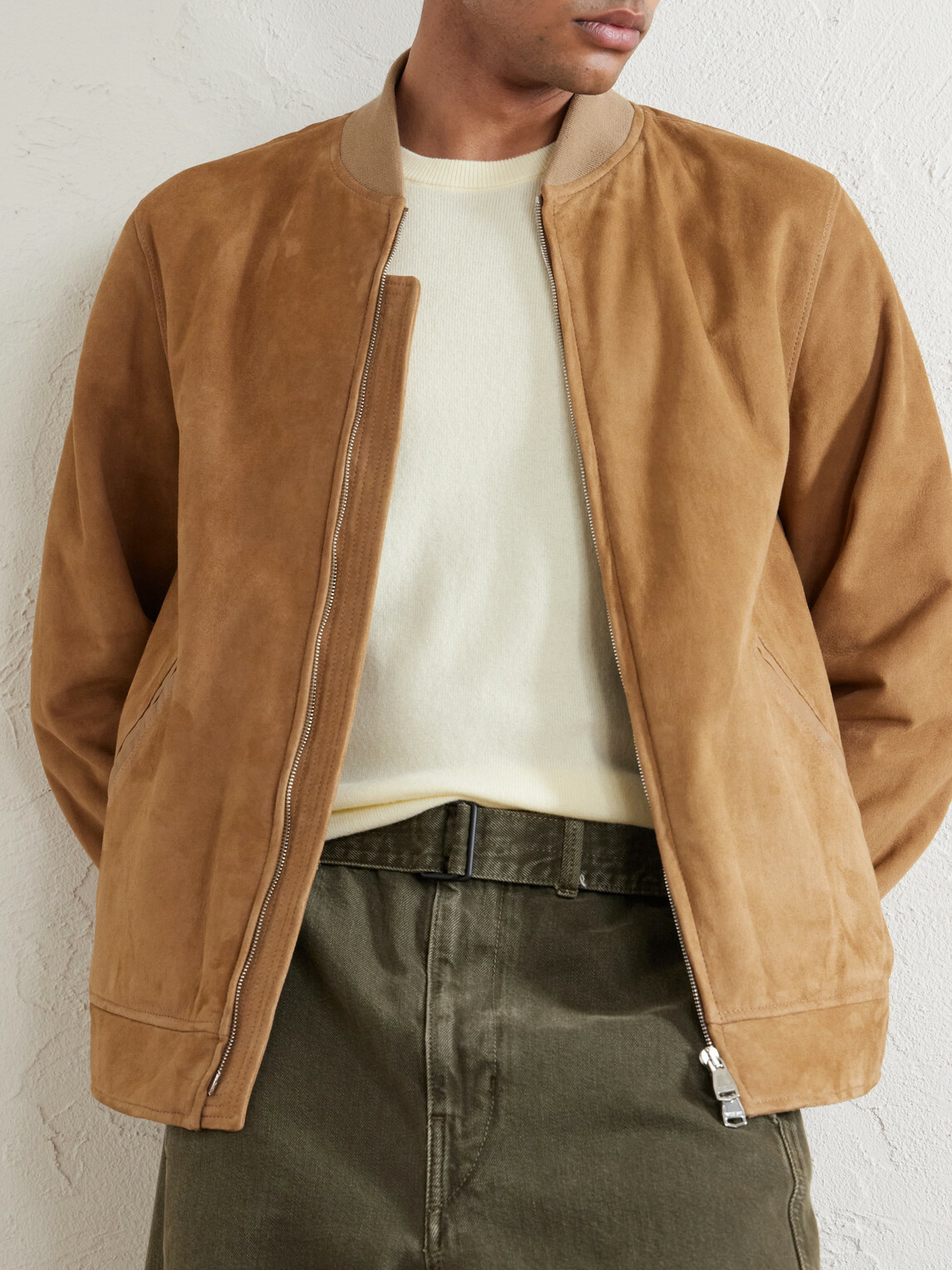 Valstar - Evans Suede Bomber Jacket - Brown