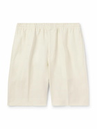 Zegna - Straight-Leg Oasi Linen Shorts - White