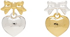 Sandy Liang Silver & Gold Ballerina Earrings