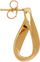 Dries Van Noten Gold Sculptural Hoop Earrings