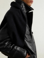 Enfants Riches Déprimés - Laurence Double-Breasted Leather Jacket - Black