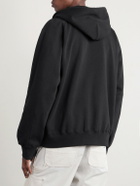 Sacai - Carhartt WIP Logo-Appliquéd Cotton-Jersey Zip-Up Hoodie - Black