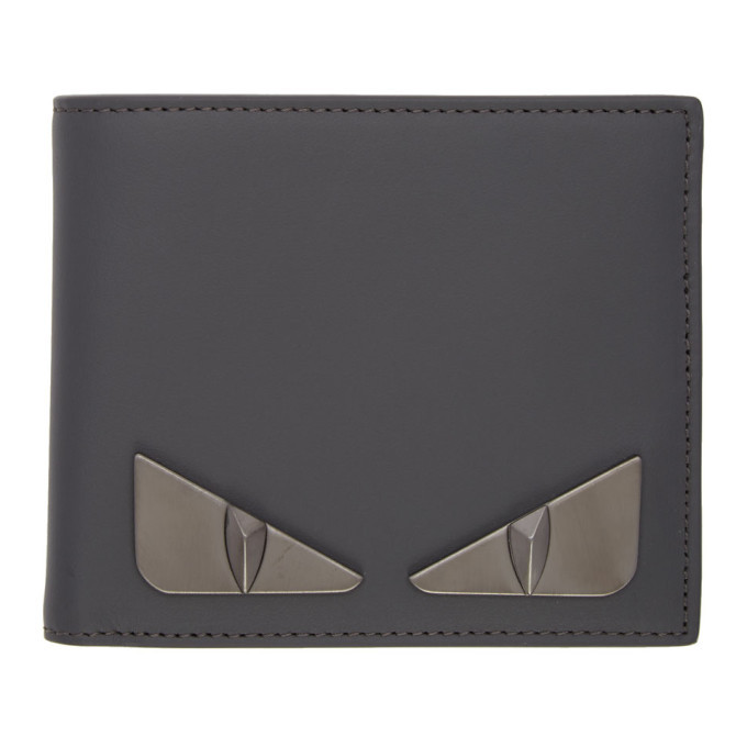 Photo: Fendi Grey Metal Bag Bugs Wallet