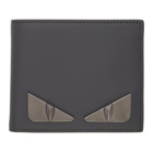 Fendi Grey Metal Bag Bugs Wallet