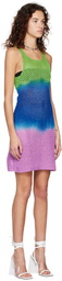 AGR Multicolor Scoop Neck Mini Dress