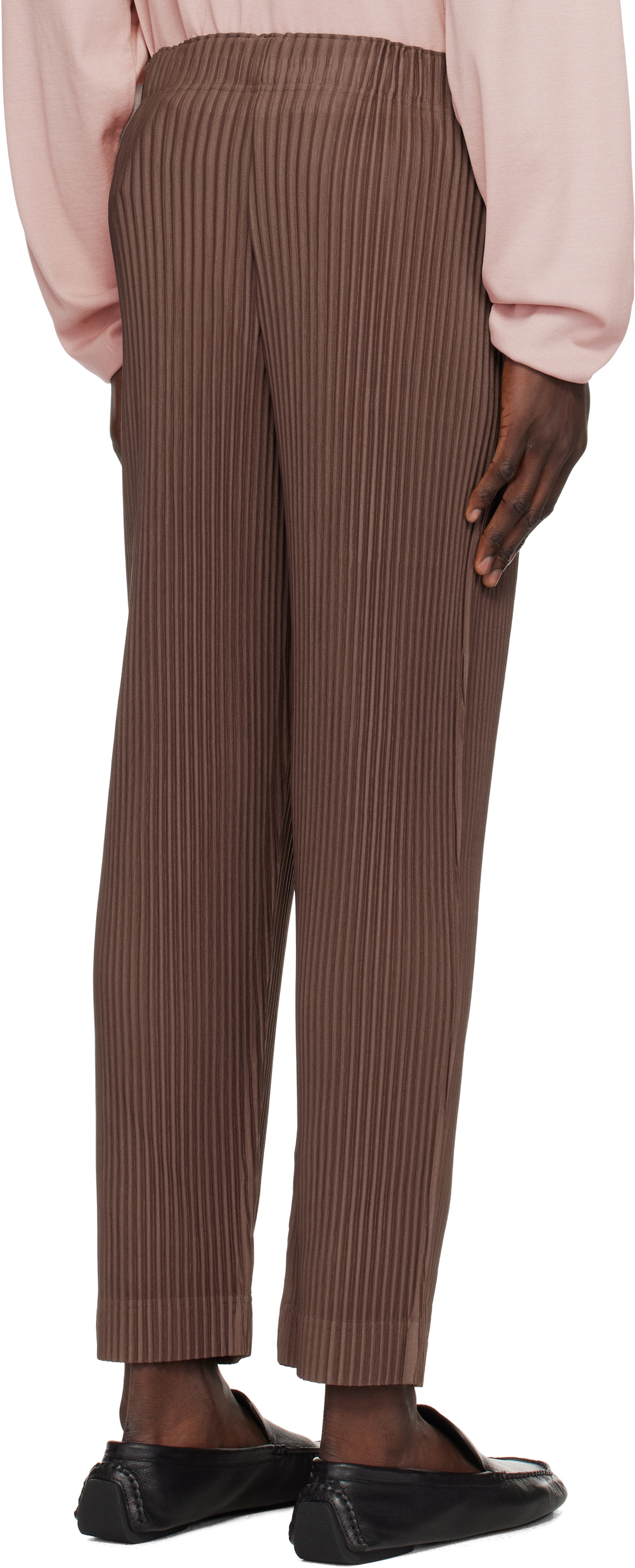 HOMME PLISSÉ ISSEY MIYAKE Brown Monthly Color November Trousers