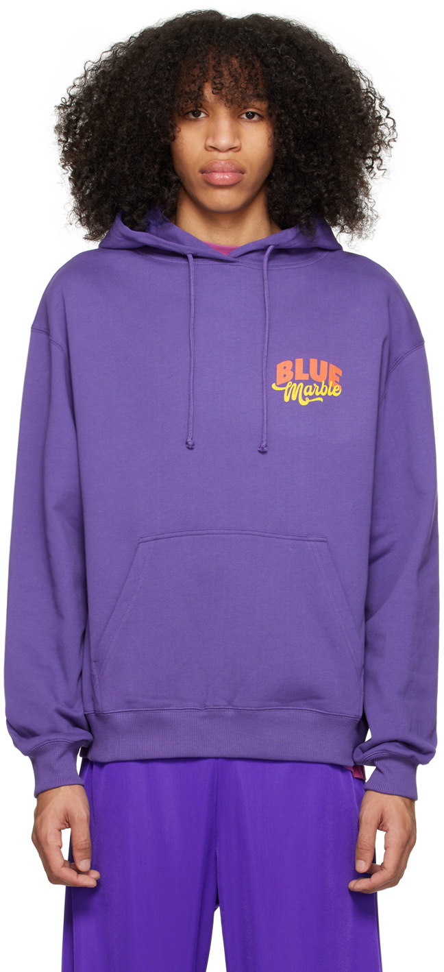 【GRAVER】23FW★ White Purple Daisy Flower Smile Hoodie GRAVER】23FW☆ White Purple Daisy Flower Smile Hoodie