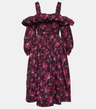 Ulla Johnson Caprice floral cotton poplin midi dress