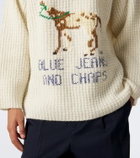 Bode Show waffle-knit intarsia wool sweater