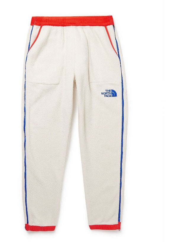 Photo: The North Face - Straight-Leg Colour-Block Recycled Fleece Sweatpants - Neutrals