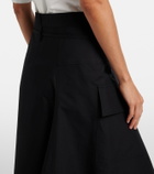 Bottega Veneta Asymmetric cotton midi skirt