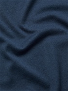KITON - Cotton and Wool-Blend T-Shirt - Blue