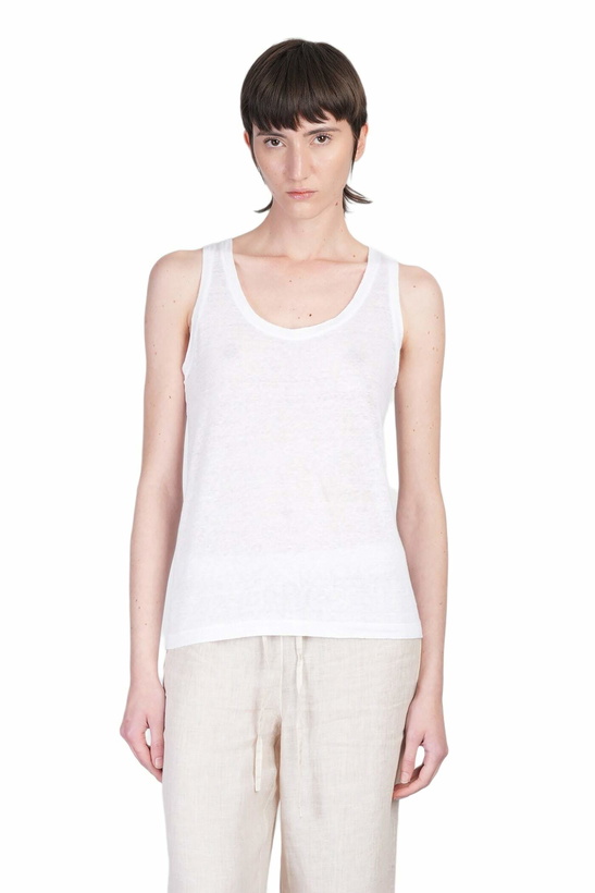 Photo: 120% Lino Tank Top In White Linen