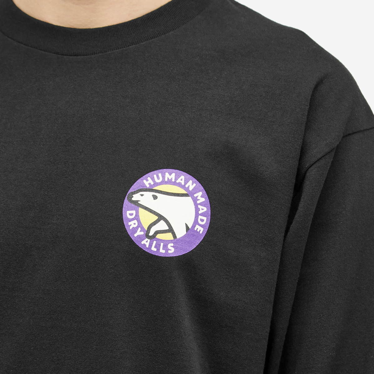 Human Made Men's Graphic L/S T-Shirt in Black Human Made