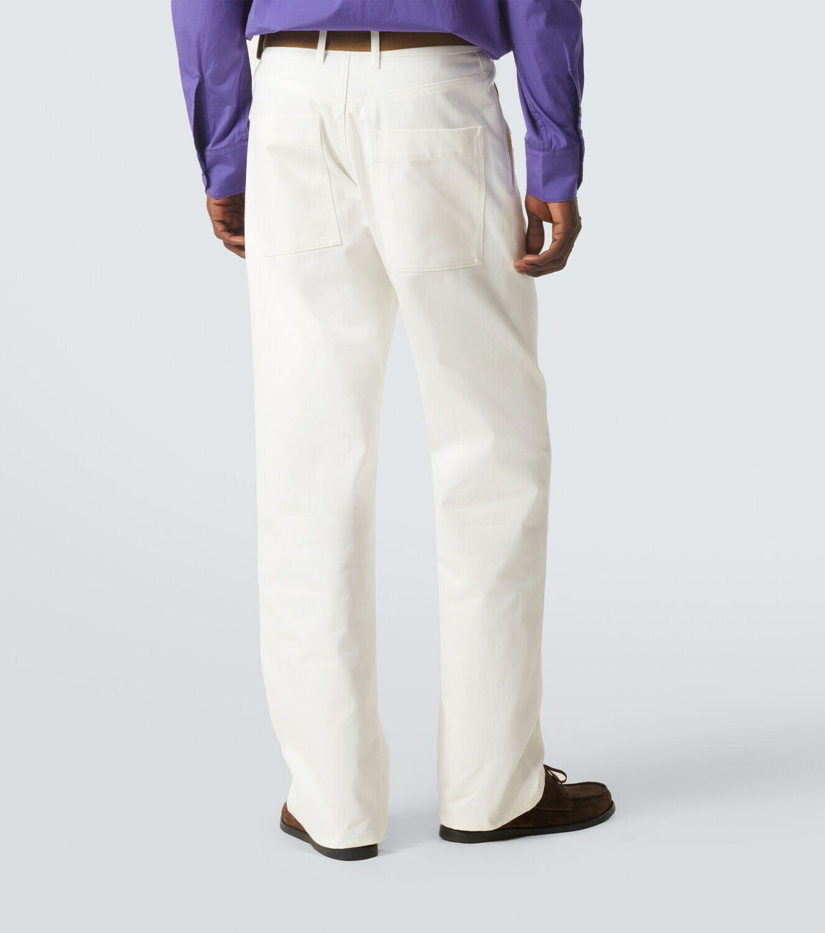 Plan C Belted straight jeans