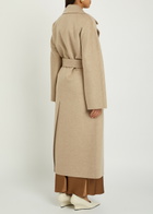 Joseph Spencer Belted Wool and Cashmere-blend Trench Coat Light Brown