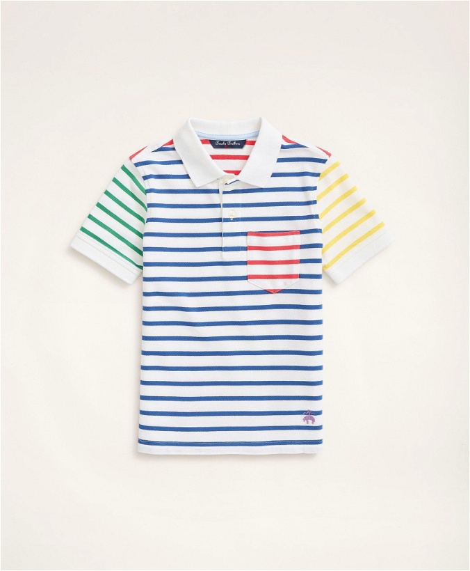 Photo: Brooks Brothers Boys Fun Stripe Cotton Pique Polo Shirt