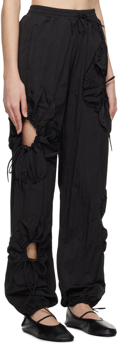 J.Kim Black Flower Trousers