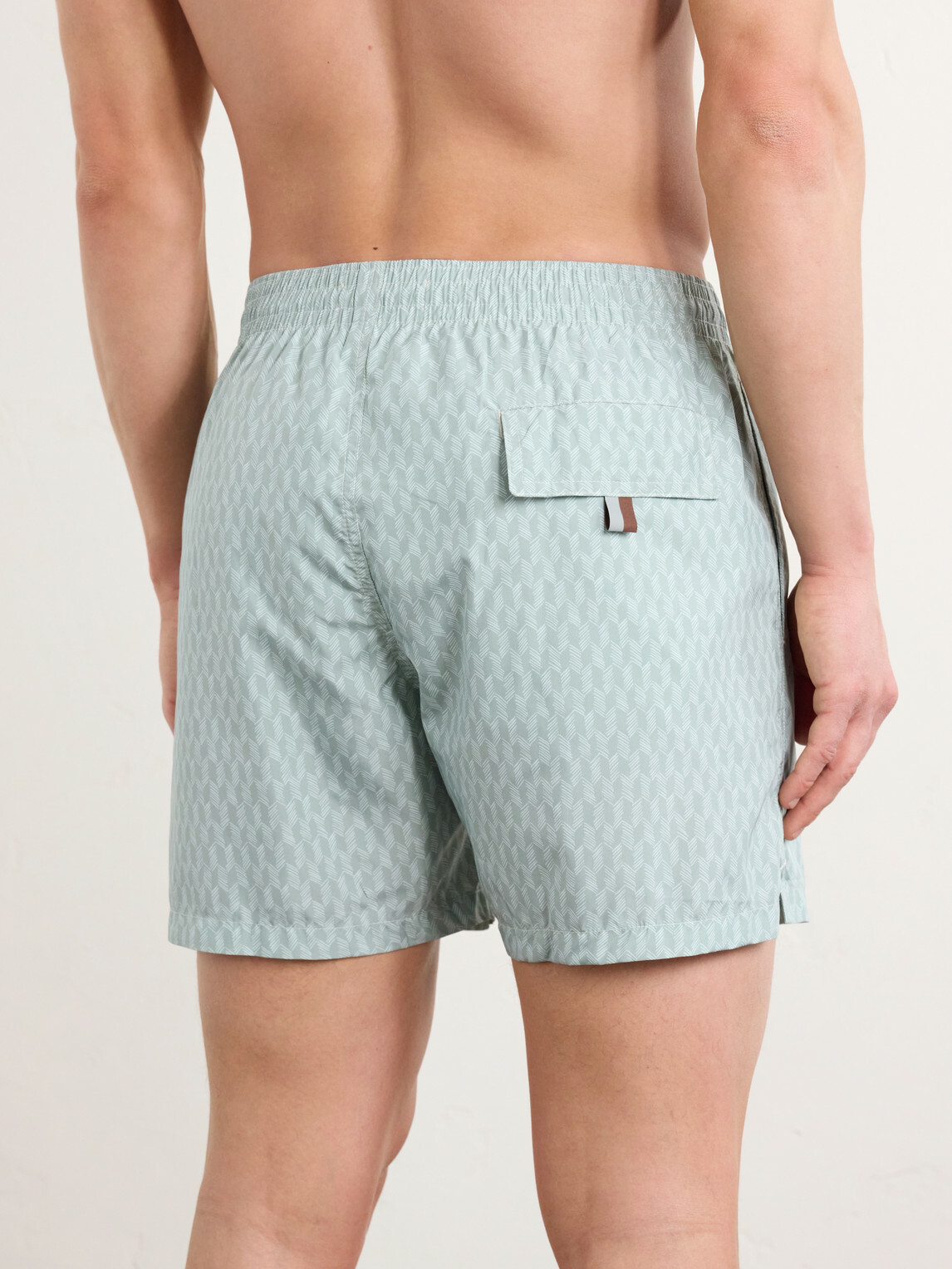 Canali - Straight-Leg Mid-Length Printed Swim Shorts - Blue