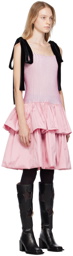 ANDREJ GRONAU SSENSE Exclusive White & Pink Minidress