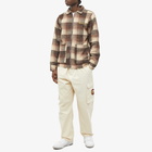 Butter Goods Men's Plaid Zip Through Jacket in Brown