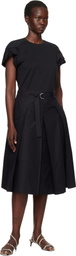 3.1 Phillip Lim Black Cascade Drape Combo T-shirt