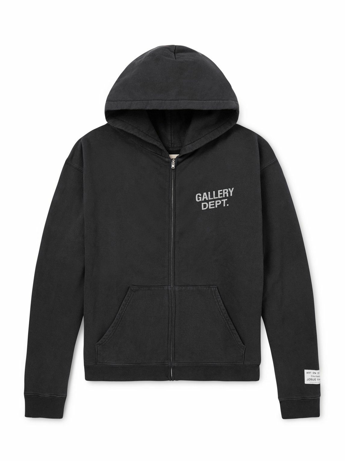 Gallery Dept. - Logo-Print Cotton-Blend Jersey Zip-Up Hoodie