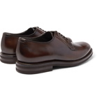 Brunello Cucinelli - Polished-Leather Derby Shoes - Brown