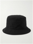 Stone Island - Logo-Embroidered Cotton-Canvas Bucket Hat - Black