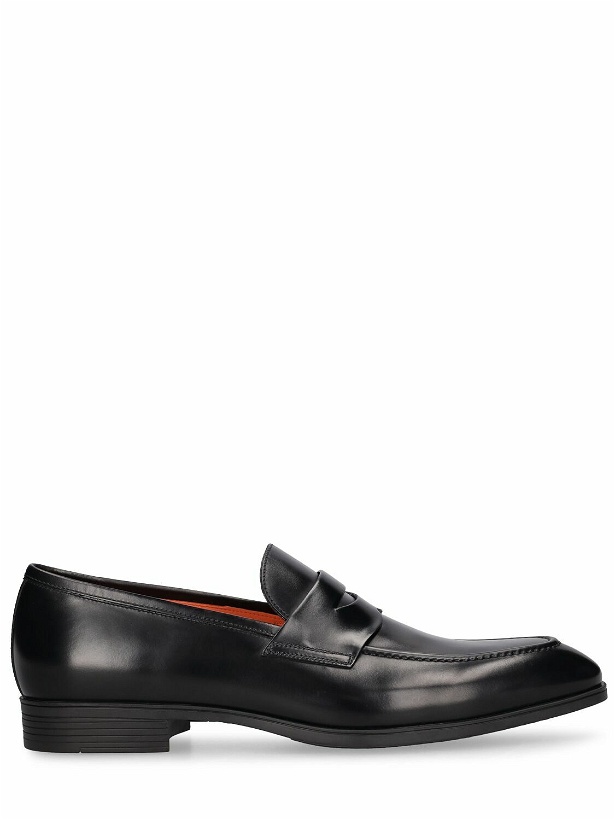 Photo: SANTONI - Blooming Leather Loafers