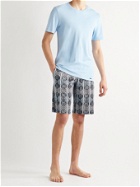 HANRO - Night & Day Printed Cotton-Jersey Pyjama Set - Blue