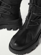 Moncler - Mallard Nylon and Leather Boots - Black