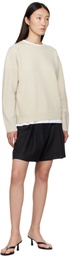Staud Black Cruz Linen Shorts