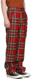 Molly Goddard Red Tartan Franko Trousers